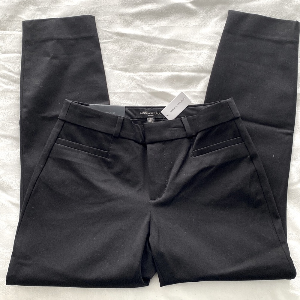 Banana Republic Curvy Sloan Ankle Black Pant